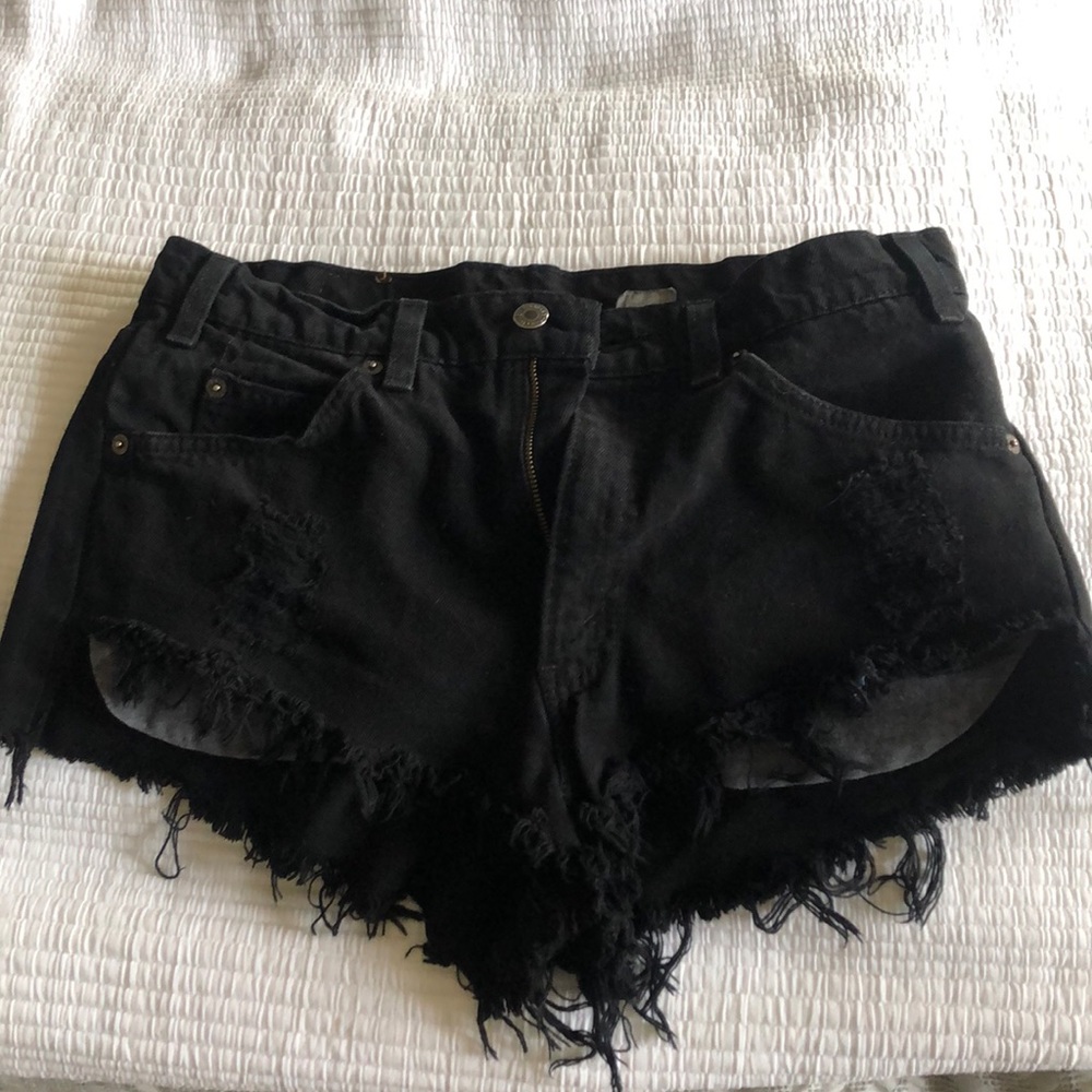 Vintage Distressed Levi Shorts (Urban Outfitters)